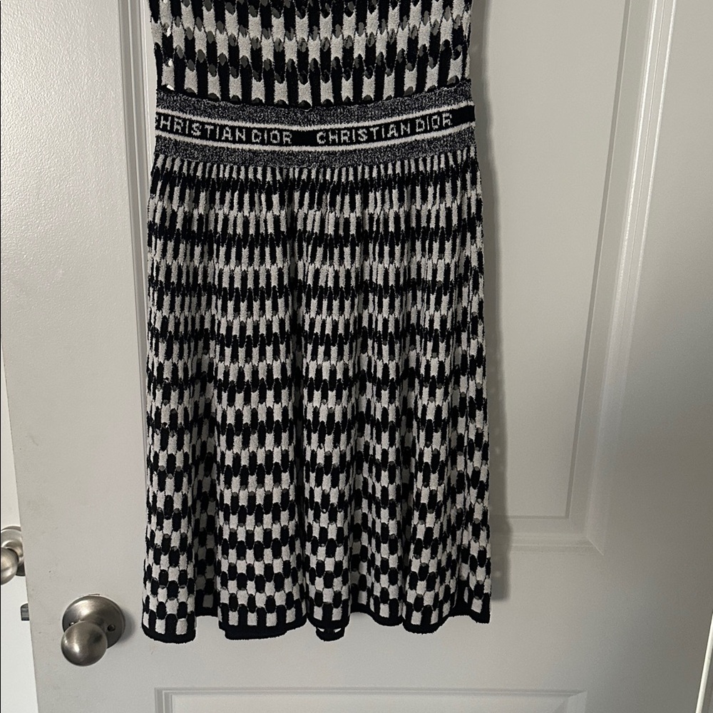 Dior Monochrome Knit Mini Dress - Picture 10 of 11